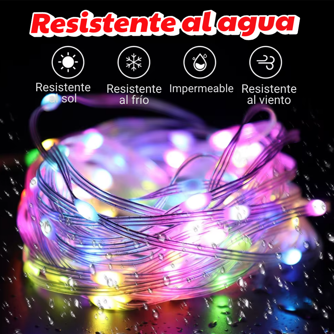 2x1 Luces inteligentes con Bluetooth y control remoto